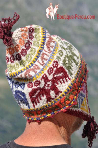 Bonnet Péruvien Homme, Bonnet fait main en laine d'alpaga, Bonnets  Péruviens pas cher Pièces uniques, Bonnet Péruvien tricoté main, Chullo -   Canada