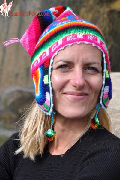 Bonnet Péruvien - Chullo - Bonnets peruviens - FEMME - Boutique Pérou