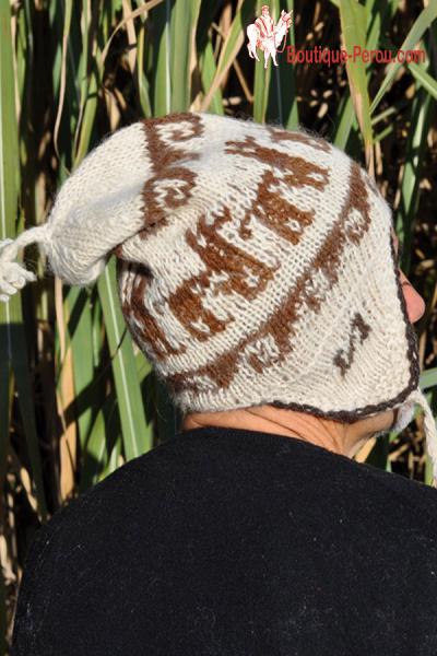 Authentique Bonnet Péruvien homme, Véritable Bonnet des Andes, Bonnet  péruvien tricote main, Chullo Peruano, bonnet péruvien pièce unique -   France