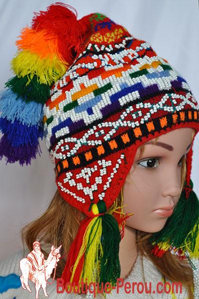 Bonnet péruvien enfant d'Ocongate. - Bonnets péruviens - ENFANT - Boutique  Pérou