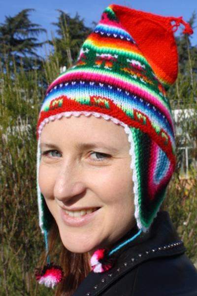 Véritable Bonnet Péruvien pour enfant, Chullo l'altiplano, bonnet péruvien  tricoté main, bonnet péruvien enfant, bonnet péruvien fait main -   France