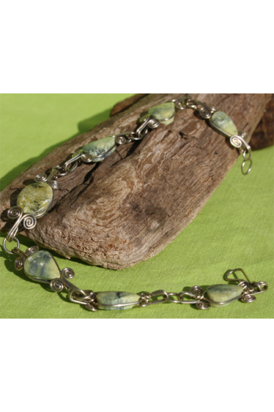 Bracelet raymi pierre serpentine