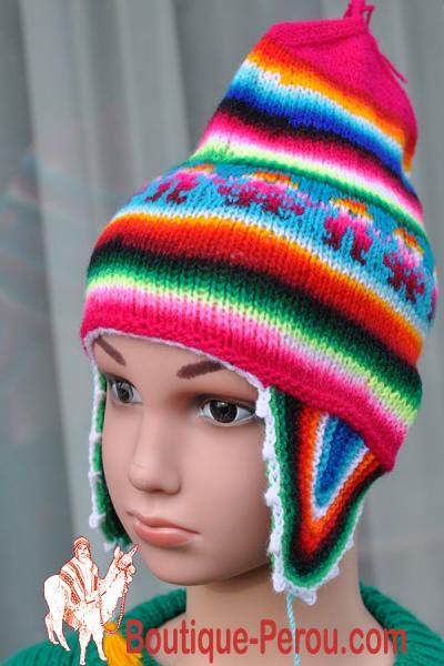 Bonnet péruvien enfant garçon ou fille - Bonnets péruviens - ENFANT -  Boutique Pérou