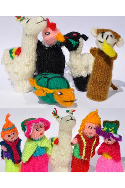 Marionnettes à doigts Ferme - Peluches, poupées et marionnettes