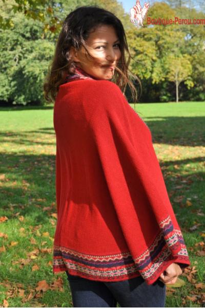 Poncho Femme Rouge Free Shipping Available
