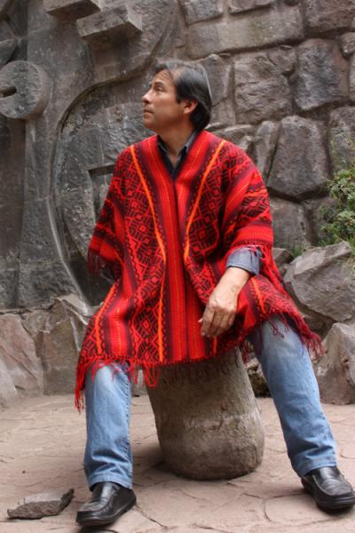 Poncho indien homme Clearance