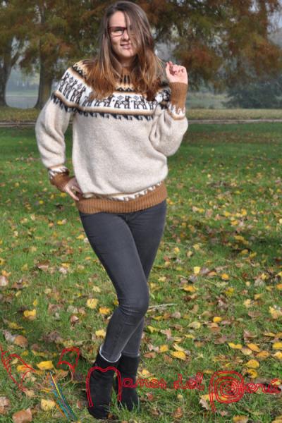Pull Femme Manches Longues Col Rond - Tricot Doux Uni - Pour Automne Et Hiver - Tendance Décontractée
