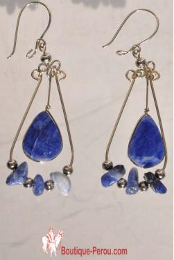 Boucles d'oreilles en Lapis-lazuli - Quilla