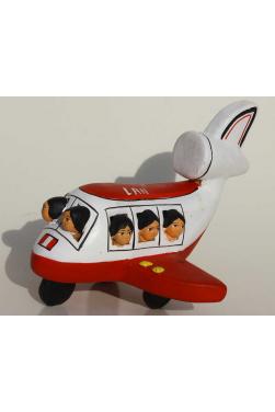 Avioncito en terre cuite rouge