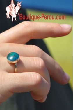 Bague Inca - turquoise