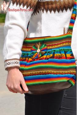 Sac a main Chaski en tissu des incas