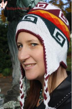 Bonnet péruvien double face.