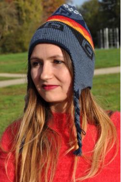 Bonnet peruvien arc en ciel