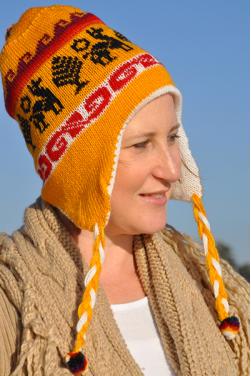 Bonnet péruvien en laine