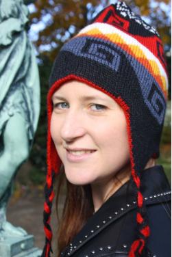 Bonnet péruvien double face.