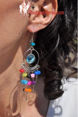 Boucles d'oreilles aux couleurs du printemps