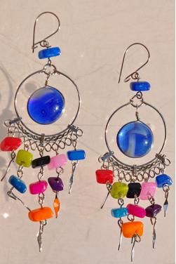 Boucles d'oreilles aux couleurs du printemps