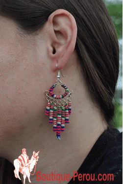 Boucles d'oreilles Quipu