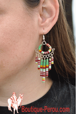 Boucles d'oreilles Quipu