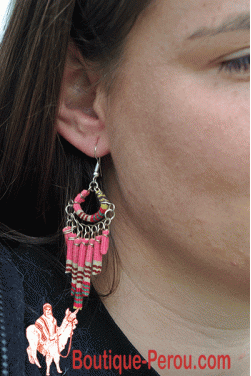 Boucles d'oreilles Quipu