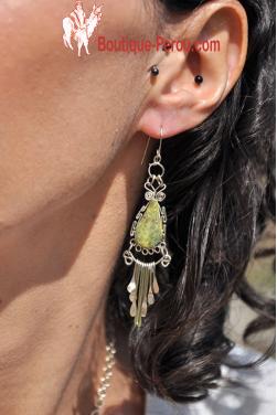 Boucles d'oreilles Inti - Serpentine.