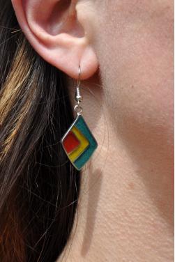 Jolies paire de Boucles d'oreilles femme. Pièce unique