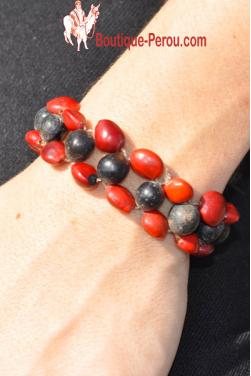 Bracelet huayruro porte bonheur