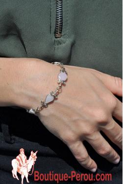 Bracelet Raymi pierre quartz rose