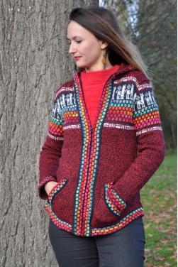 Gilet Altiplano rouge des Andes