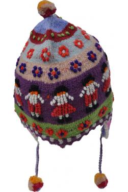 Bonnet peruvien arc en ciel