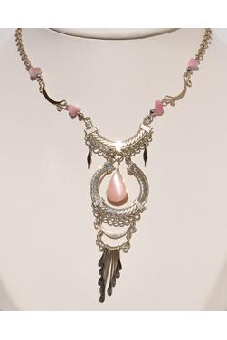 Collier Inti en quartz rose