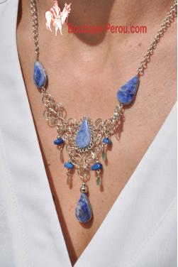 Collier Warmi pierre lapis-lazuli