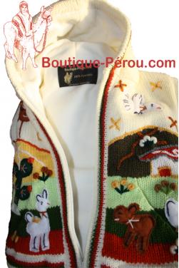 Cardigan enfant doublure polaire