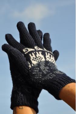 Gants couleur Bleu marine