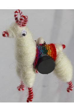 Lama blanc magnet