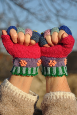 Mitaines péruviennes couleurs des Andes