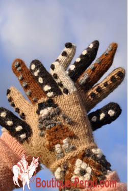 Gants couleurs des Andes