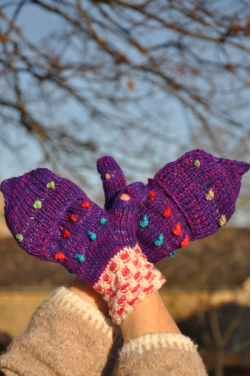 Moufles en laine du Pérou, taille adulte.