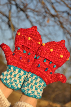 Moufles mitaines élégance et confort en laine merinos