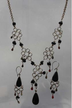 Parure Chaska en onyx