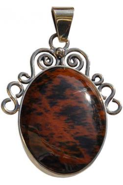 Pendentif en pierre Oeil-de-tigre