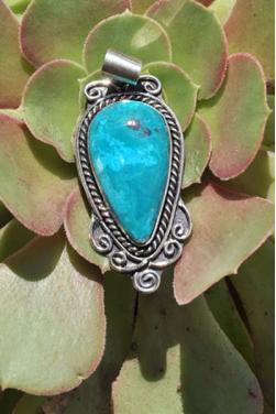 Pendentif en turquoise