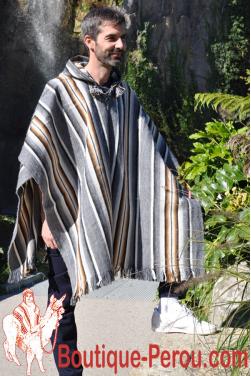 Poncho Chaman gris.