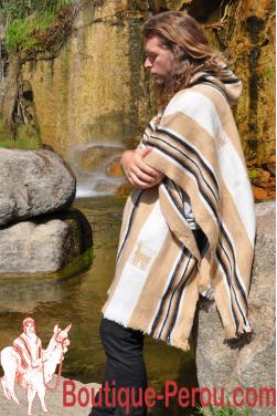 Poncho Chaman beige.