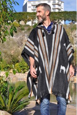 Poncho péruvien Ausangate, pure laine alpaga