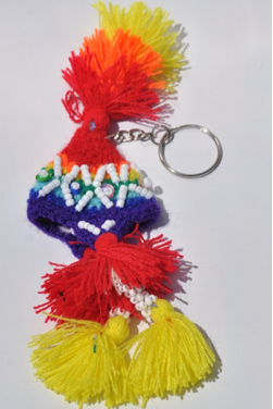 Porte clefs bonnet péruvien