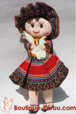 Poupée péruvienne cholita de Cuzco.