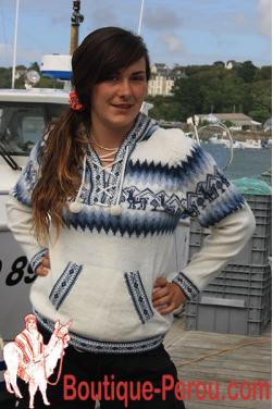 Pull-over pour dames couleur blanc