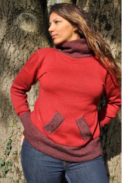 Tricot en laine d'alpaga douce et chaude