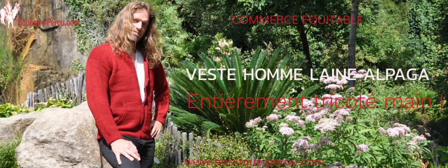 Confortable-veste-alpaga-homme-rouge-des-andes-boutique-perou.